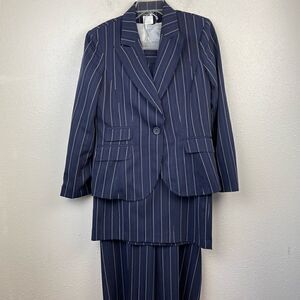 Luciano Dante Three Piece Matching Dress Jacket, Skirt and Pants EUC